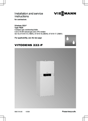 Viessmann Vitodens 222 F User Manual